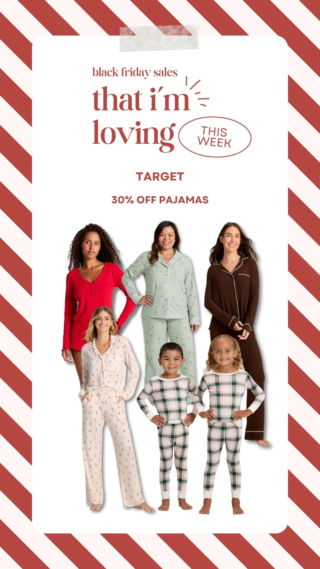 30% off pajamas at target right now! including my favorite pair (the brown ones) #holidayshopping 

#LTKGiftGuide #LTKHoliday #LTKCyberWeek