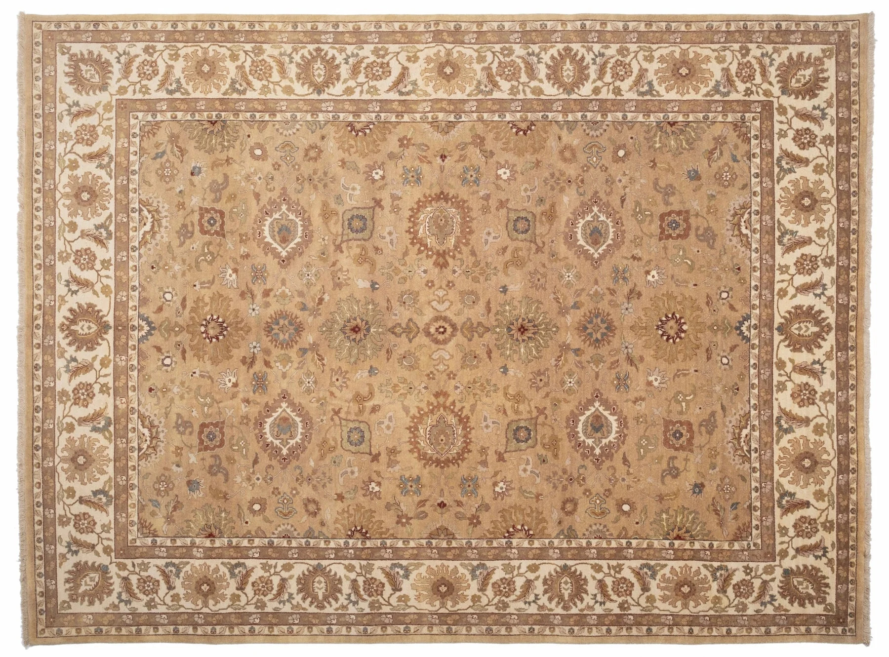 9' X 12' Vintage Persian Rug, Brown - Shiucton | Revival Rugs Inc