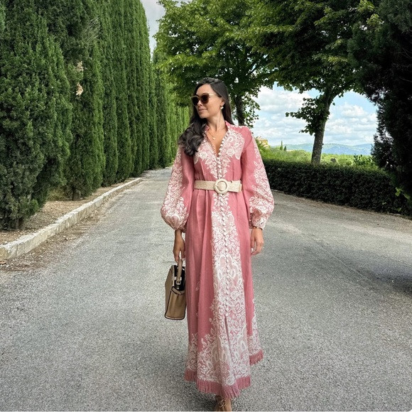 Zimmermann Rose and Cream Maxi Dress | Poshmark