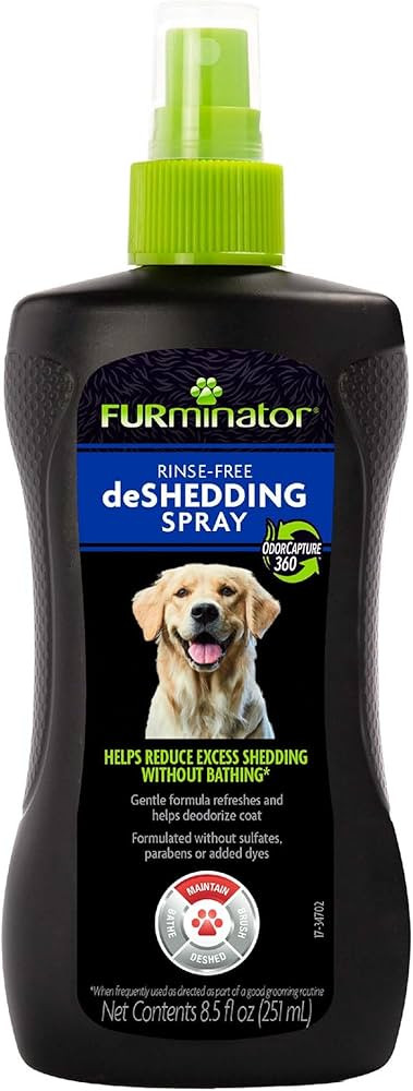 FURminator Rinse-Free deShedding Spray for Dogs, 8.5 oz | Amazon (US)