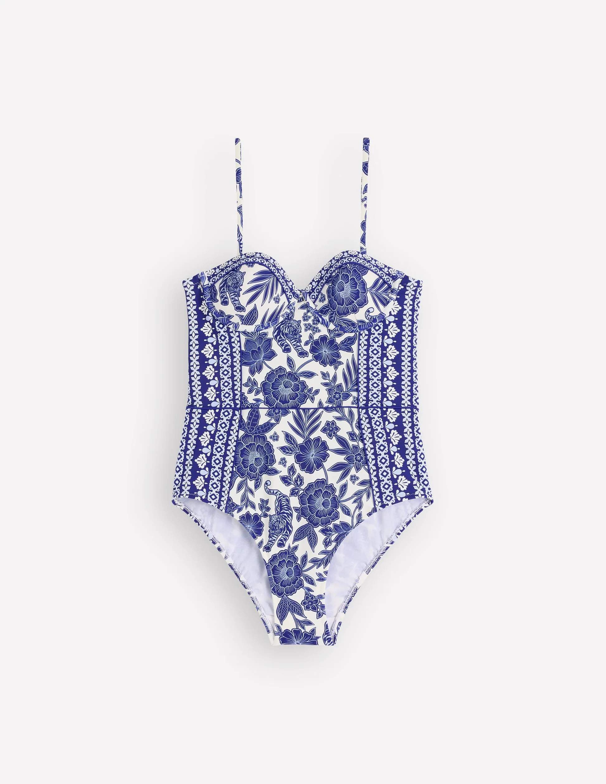Rhodes Cup-Size Swimsuit-Mazarine Blue, Tigers Paradise | Boden (US)