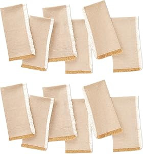 Folkulture Cloth Napkins Set of 12 Cotton, Dinner Napkins or Table Napkins for Parties, Decorativ... | Amazon (US)