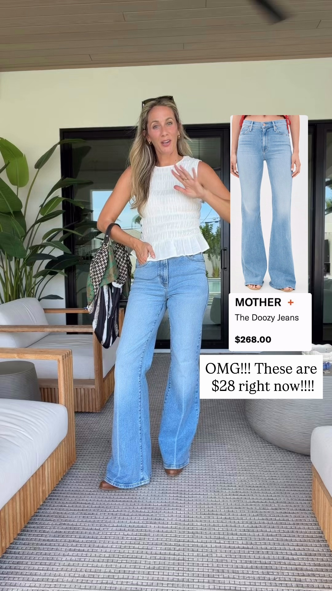 Size 8 long - 5’9” target mother dupe flare jeans

#LTKdayinmylife #LTKgrwm #LTKmomlife