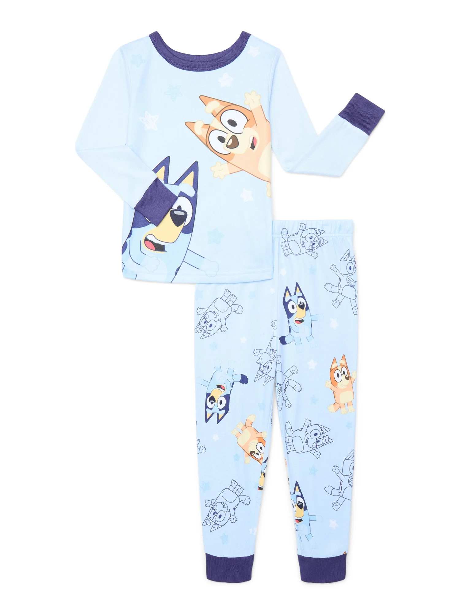 Bluey Boys Long Sleve and Pant Pajama Set, Sizes 4-10 | Walmart (US)