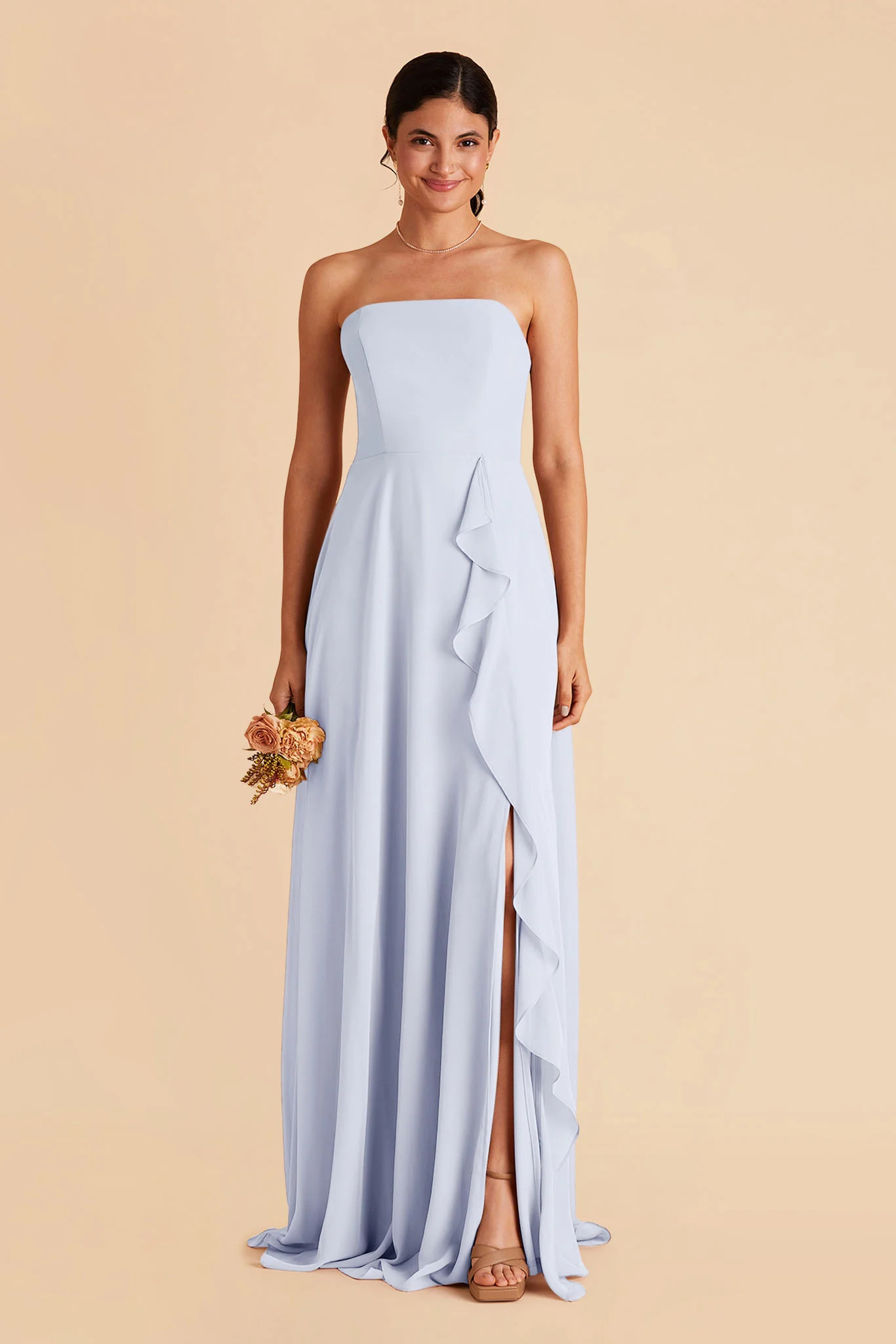 Winnie Convertible Chiffon Dress - Ice Blue | Birdy Grey