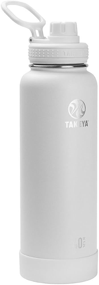 Takeya Actives Insulated Stainless Steel Water Bottle with Spout Lid, 40 Ounce, Arctic | Amazon (US)