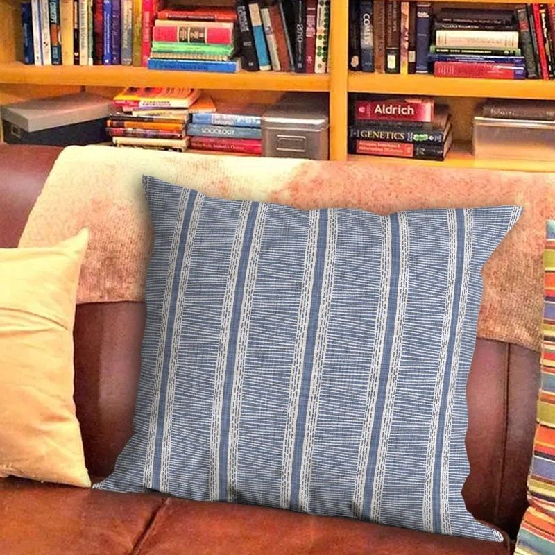 Striped Indoor/Outdoor Reversible Throw Pillow | Wayfair North America