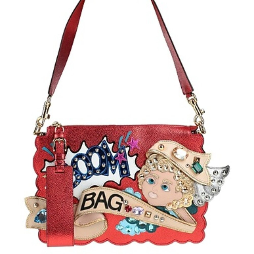 Dolce & Gabbana Leather Angel Embelished Shoulder Bag Est. Retail $2,170 | Poshmark