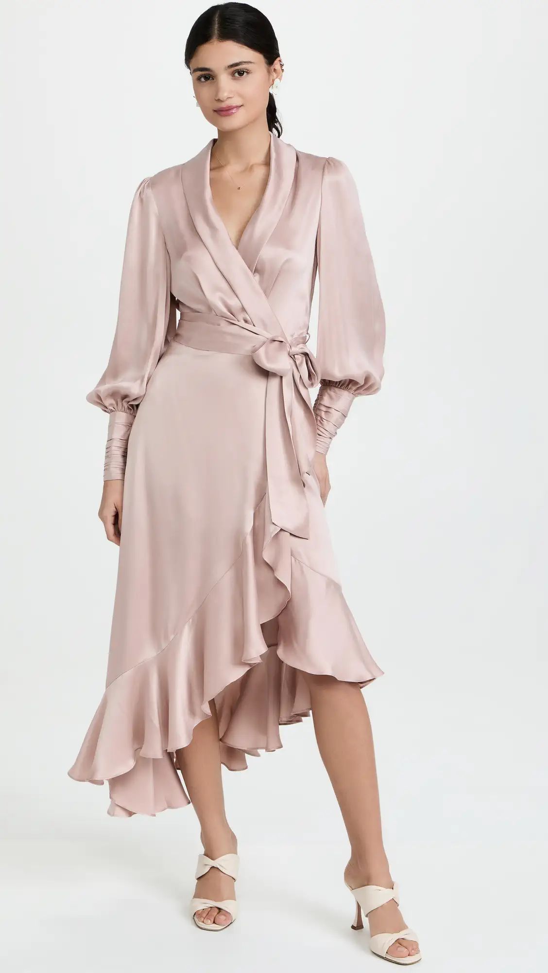 Zimmermann Silk Wrap Midi Dress | Shopbop | Shopbop