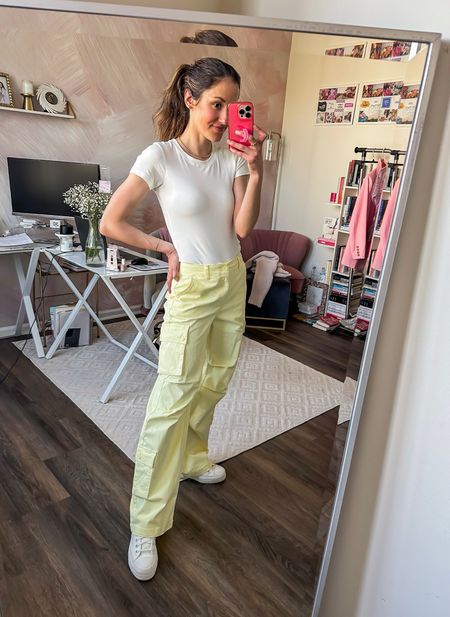 Yellow cargo sweatpants 💛

Target fashion // spring outfit // white bodysuit outfit 

#LTKstyletip #LTKfindsunder50 #LTKSeasonal