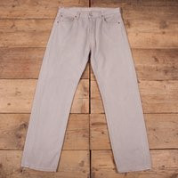 Vintage 90s Levis 501 Red Tab Light Grey Denim Jeans USA Made 34 x 32 R18075 | Etsy (US)