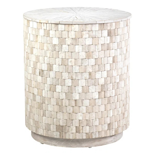 Lovells 24'' Tall Solid Wood Drum End Table | Wayfair North America