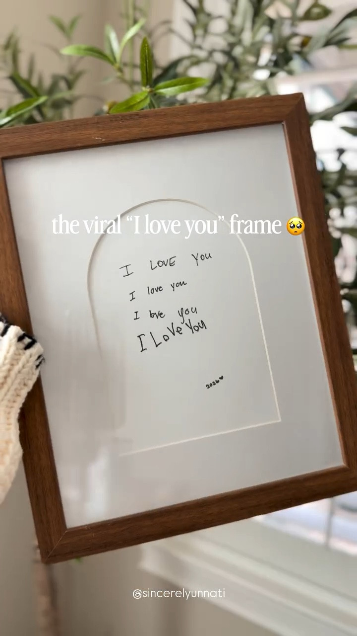 The viral “I love you” frame - I was not ready for how cute this turned out 🥺 so easy, so sweet… keeping this forever 🤍

#kidsart #keepsakeideas #simplediy #motherhood #familykeepsake | motherhood, DIY, kids art, parenting, mother’s day, viral frame, home decor, family keepsake, personalized gift, father’s day, gift ideas, LTK family, target finds, viral picture frame