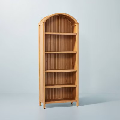 Grooved Wood Arch Bookcase - Hearth & Hand™ with Magnolia | Target