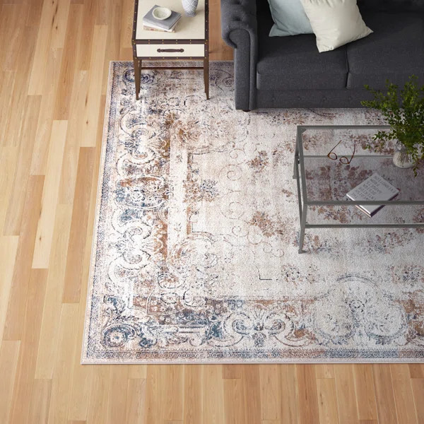 Langham Performance Beige/Brown/Gray/Blue Rug | Wayfair North America
