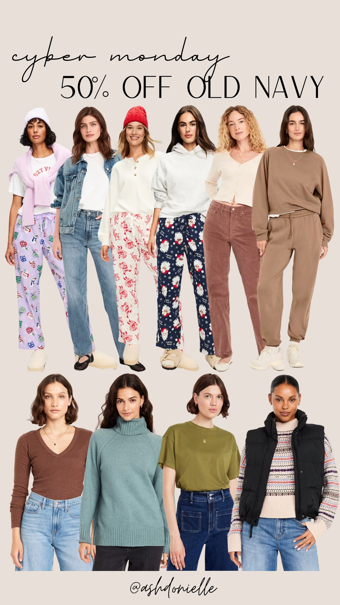 Old Navy Cyber Monday 50% off sale

Winter outfits
Chic cold-weather looks
Layered essentials
Cozy sweaters
Puffer jackets
Knit dresses
Winter travel outfits
Warm basics
Snow-day style
Elevated winter wardrobe

#LTKCyberWeek #LTKHoliday #LTKSaleAlert