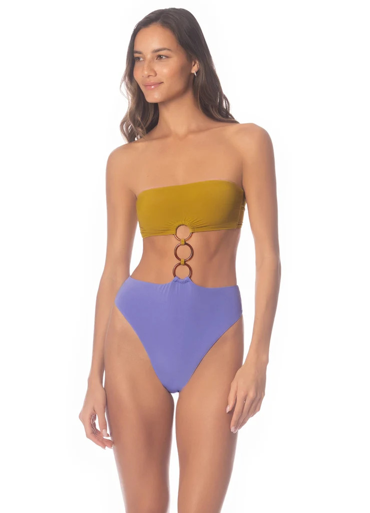 Maaji Deep Periwinkle Makenna Bandeau One Piece | Maaji