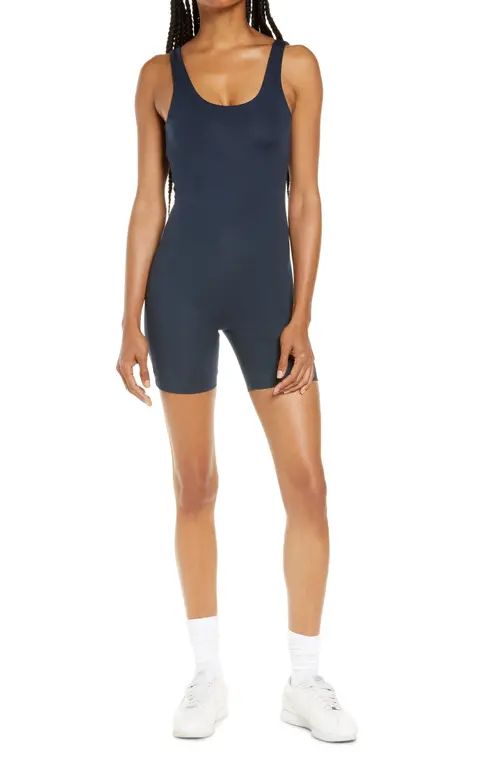 Girlfriend Collective Bike Unitard in Midnight at Nordstrom, Size X-Large | Nordstrom