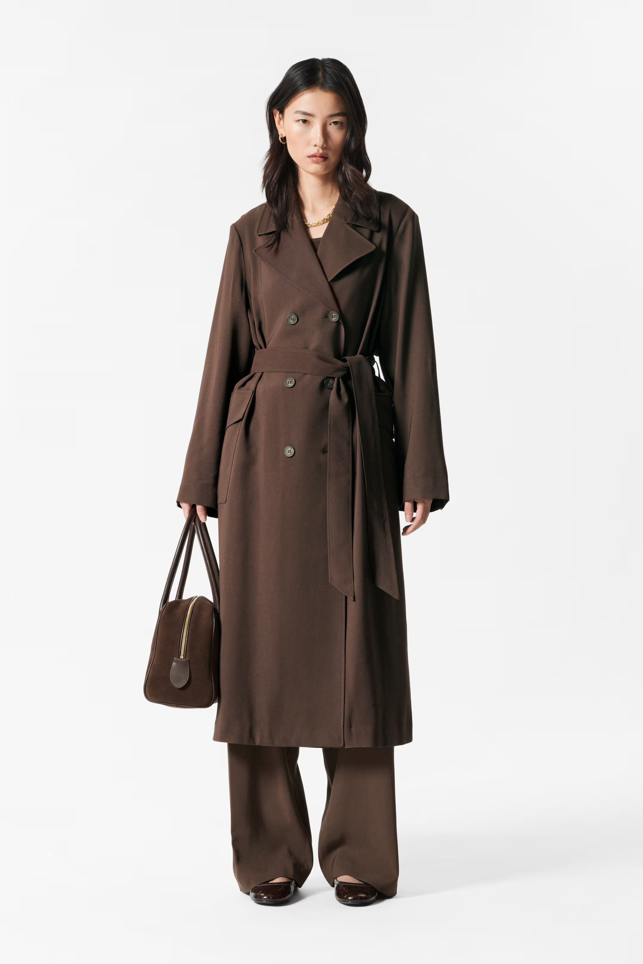 Double-Breasted Trench Coat | H&M (UK, MY, IN, SG, PH, TW, HK)