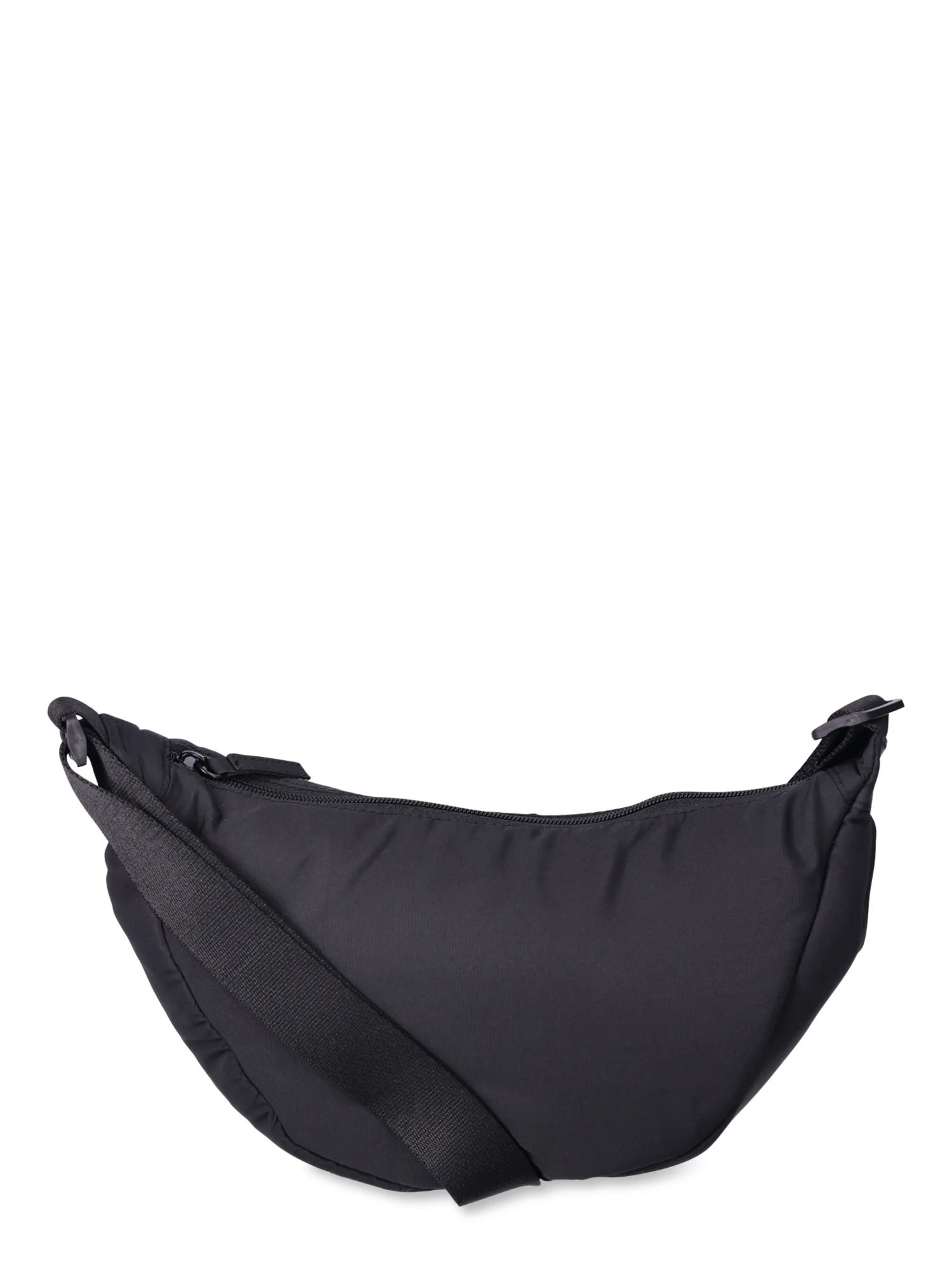 No Boundaries Women's Hands Free Hobo Bag, Black | Walmart (US)