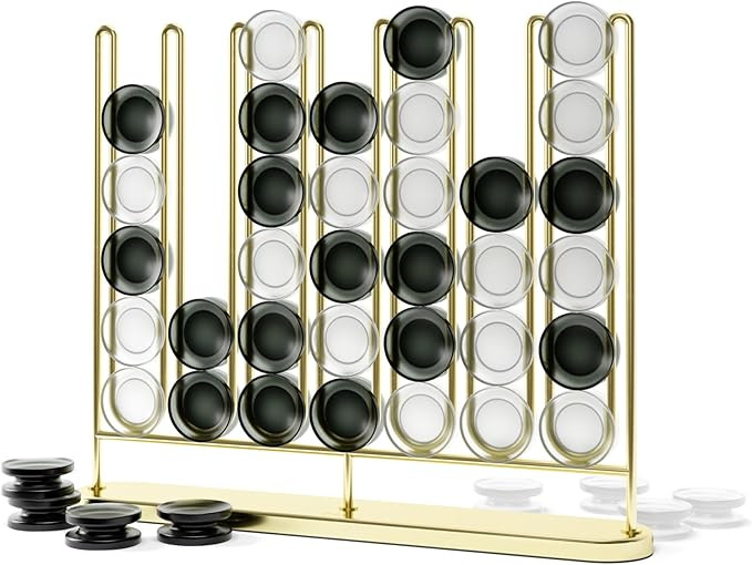 Umbra STAX Four-in-a-Row Game, Brass | Amazon (US)