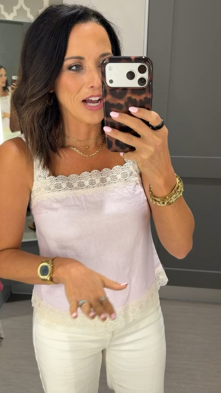  I cannot believe this is @Target 😍
so feminine, soft, and looks WAY more expensive than it is
easy yes for summer layering or wearing on its own

target finds, target outfit, lace cami outfit, affordable fashion, feminine tops, summer outfit ideas, casual chic style, layering basics, budget friendly fashion, everyday outfit inspo

#targetfinds #targetstyle #ltkstyle #affordablefashion #summeroutfit #casualchic #femininefashion #ltkfinds #budgetfriendly