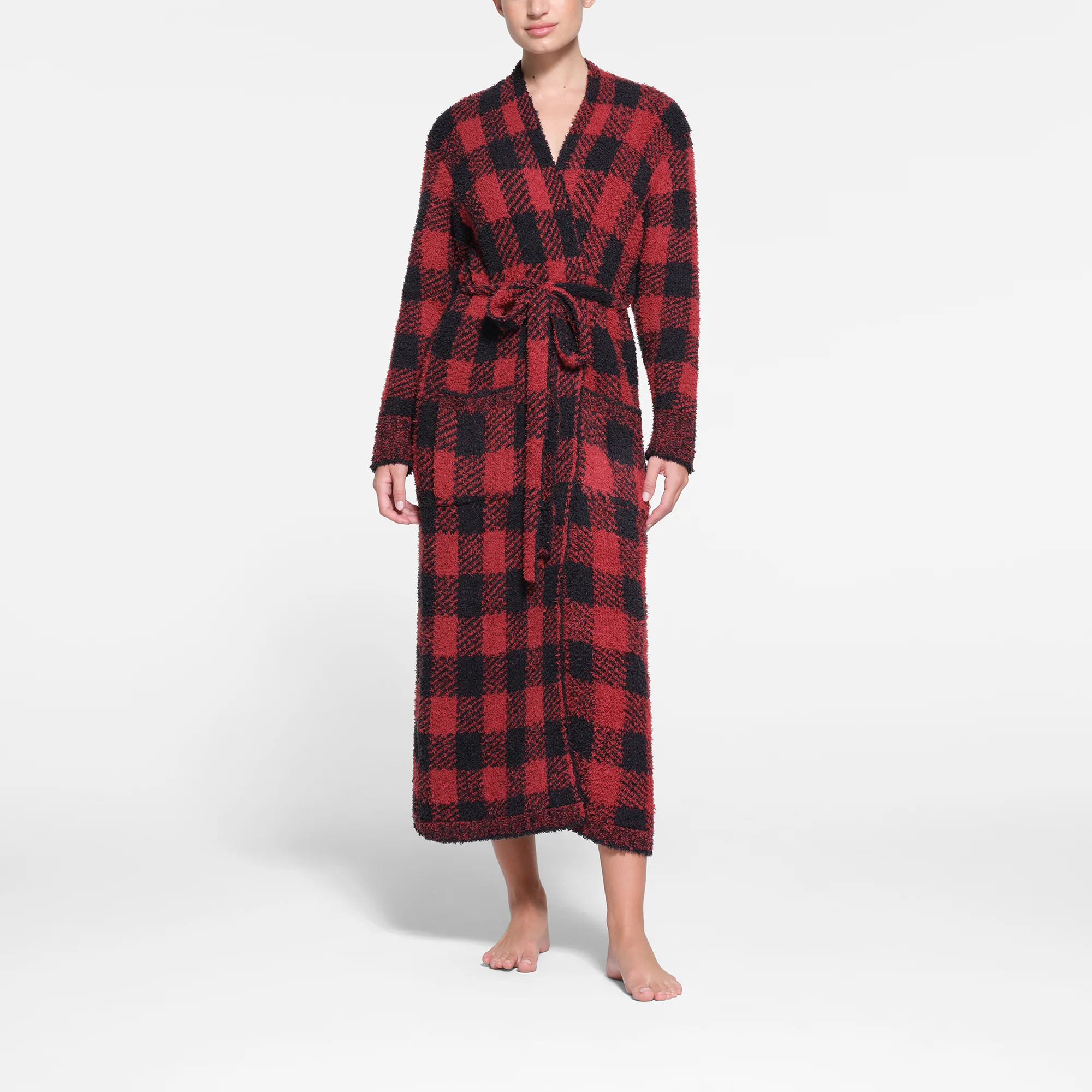 SKIMS Knit Unisex Robe | Red | Small/Medium | Cozy | SKIMS (US)