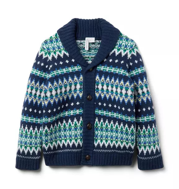 Fair Isle Shawl Collar Cardigan | Janie and Jack