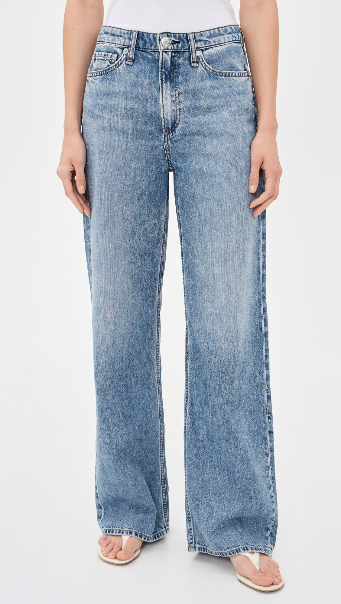 rag & bone Featherweight Logan Wide Jeans Lyon 26 | Shopbop