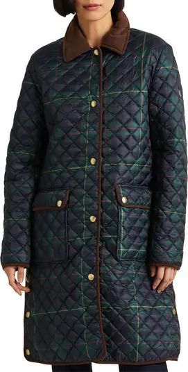 Plaid Print Quilted Jacket | Nordstrom
