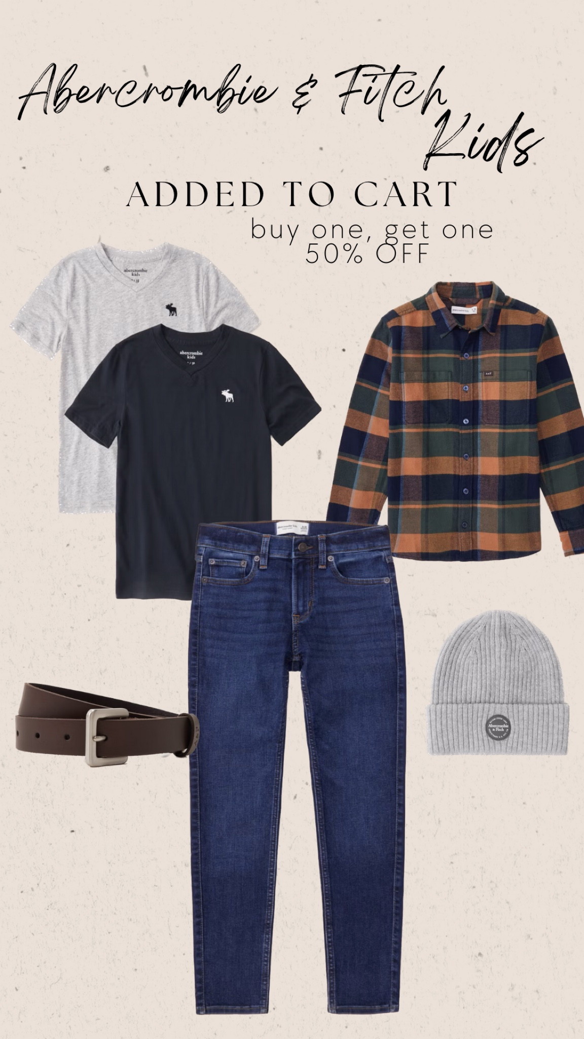 Found the perfect outfit for my son! A&F kids is currently buy one, get one 50% off! Nows the perfect time to stock up on new clothes for the holidays.

#LTKfindsunder100 #LTKHolidaySale #LTKkids
