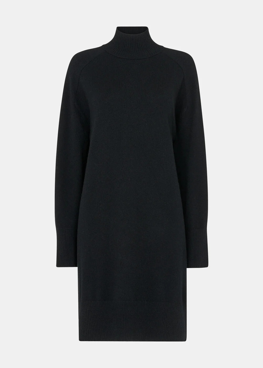 Black Cashmere Funnel Neck Dress | WHISTLES | Whistles UK | | Whistles