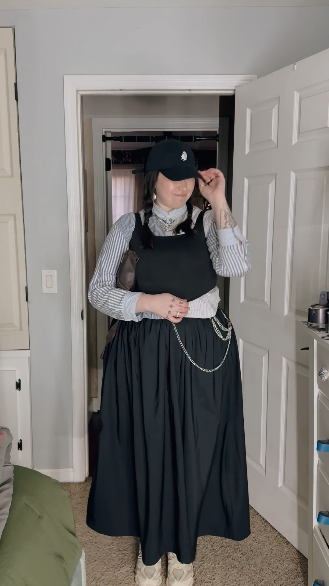 My best 2025 fit, hands down. Layered skirt outfit for a casual night out #outfitideas 

#LTKShoeCrush #LTKFindsUnder100 #LTKMidsize