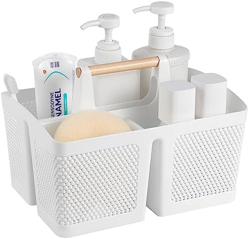 Portable Shower Caddy Basket Plastic Cleaning Caddy Organizer Storage Tote with Handle for Bathro... | Amazon (US)
