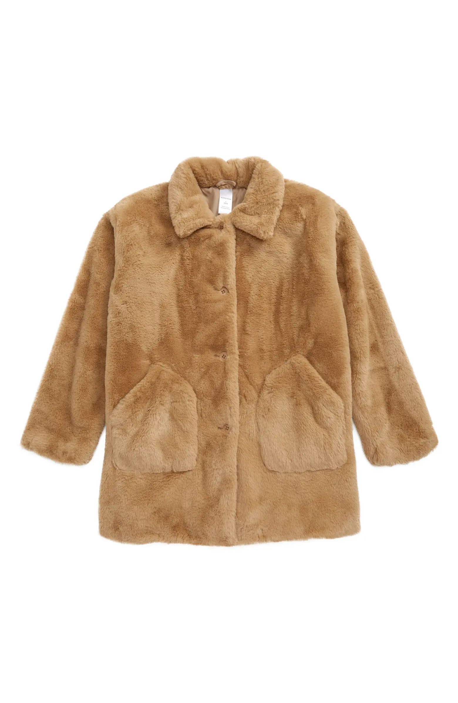 Kids' Faux Fur Coat | Nordstrom