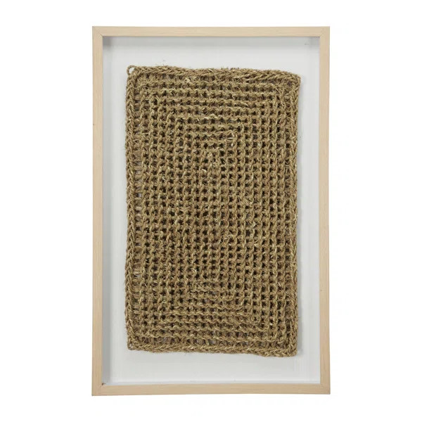 Rectangular Shadow Box with Rope Abstract Wall Décor | Wayfair North America