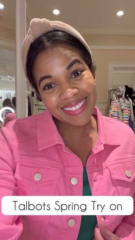 Pink and green are a fun color combo and I enjoyed trying on this cute outfit during my Talbots try on session 

#LTKworkwear #LTKSeasonal #LTKunder100