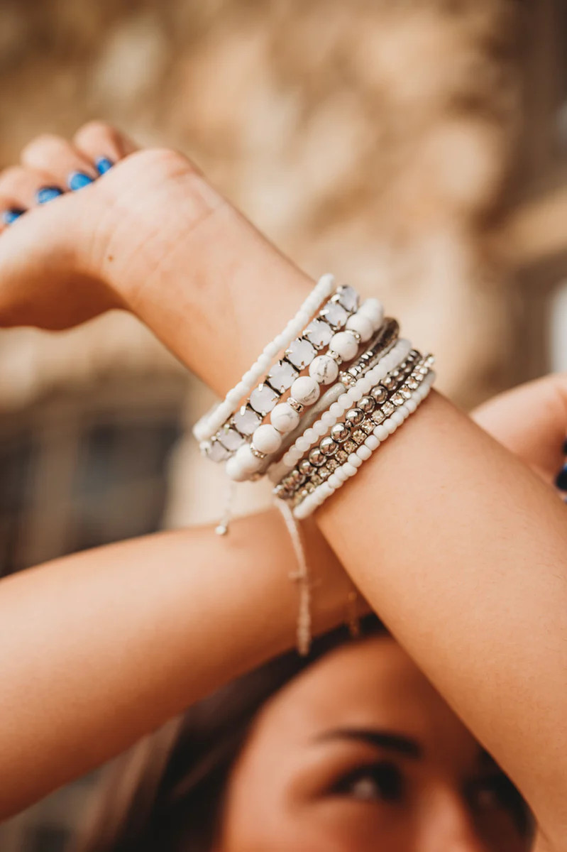 Jazzy Jewels Beaded Stacked Bracelets | Apricot Lane Boutique