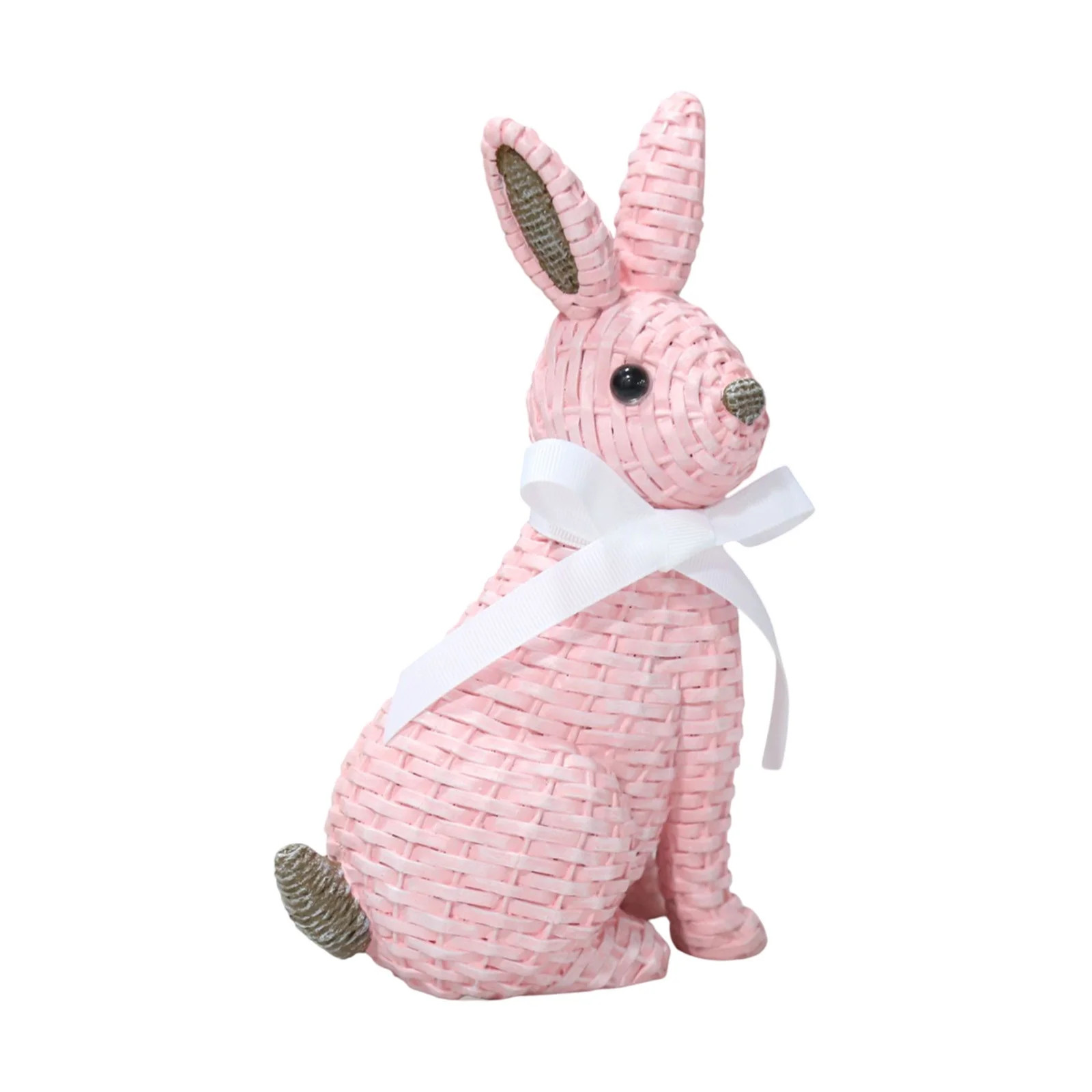Rattan Effect Resin Bunny Easter Decor,Table Rabbit Easter Decorations,Spring Bunnies Decoration ... | Walmart (US)