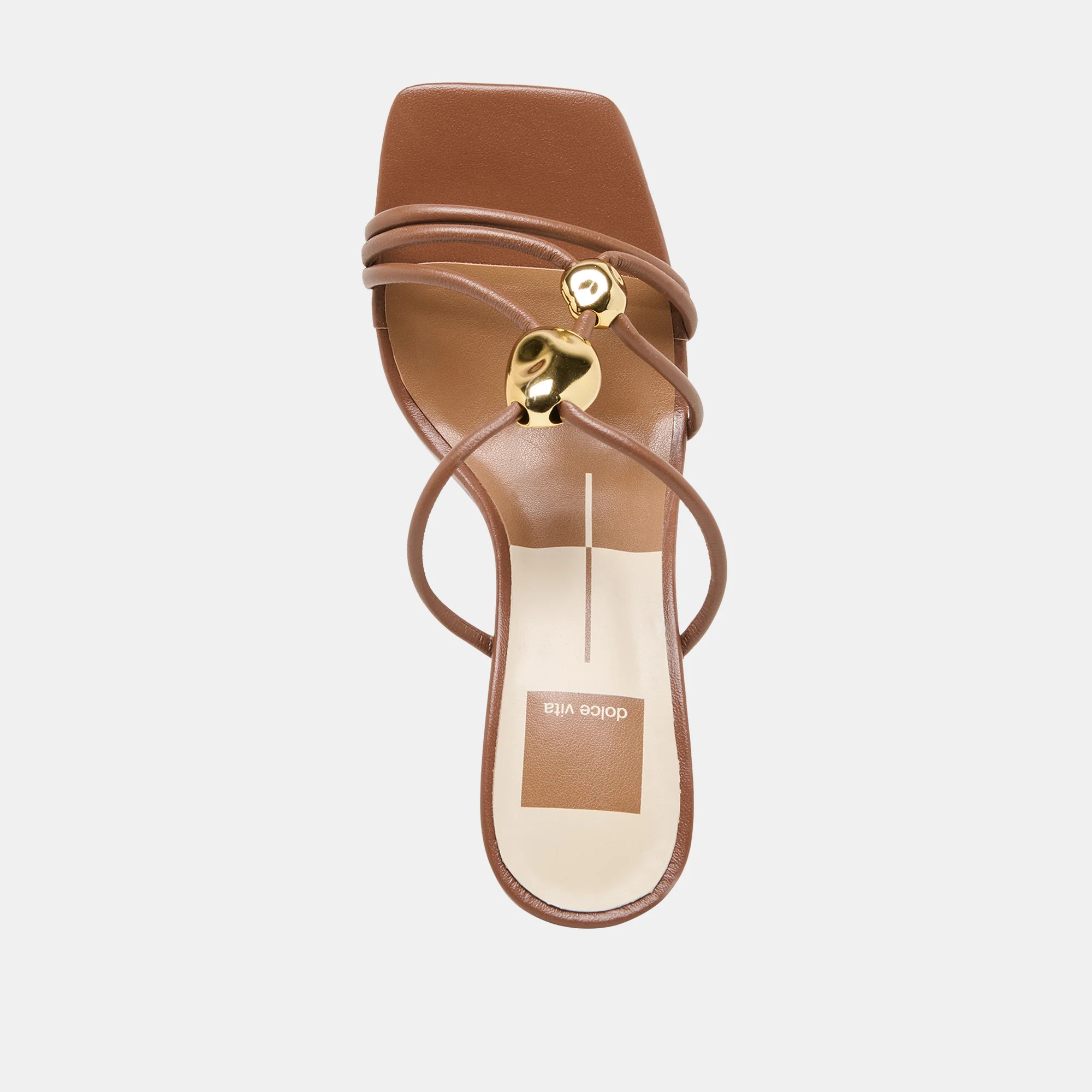 Alayna Heels Cognac Leather | DolceVita.com