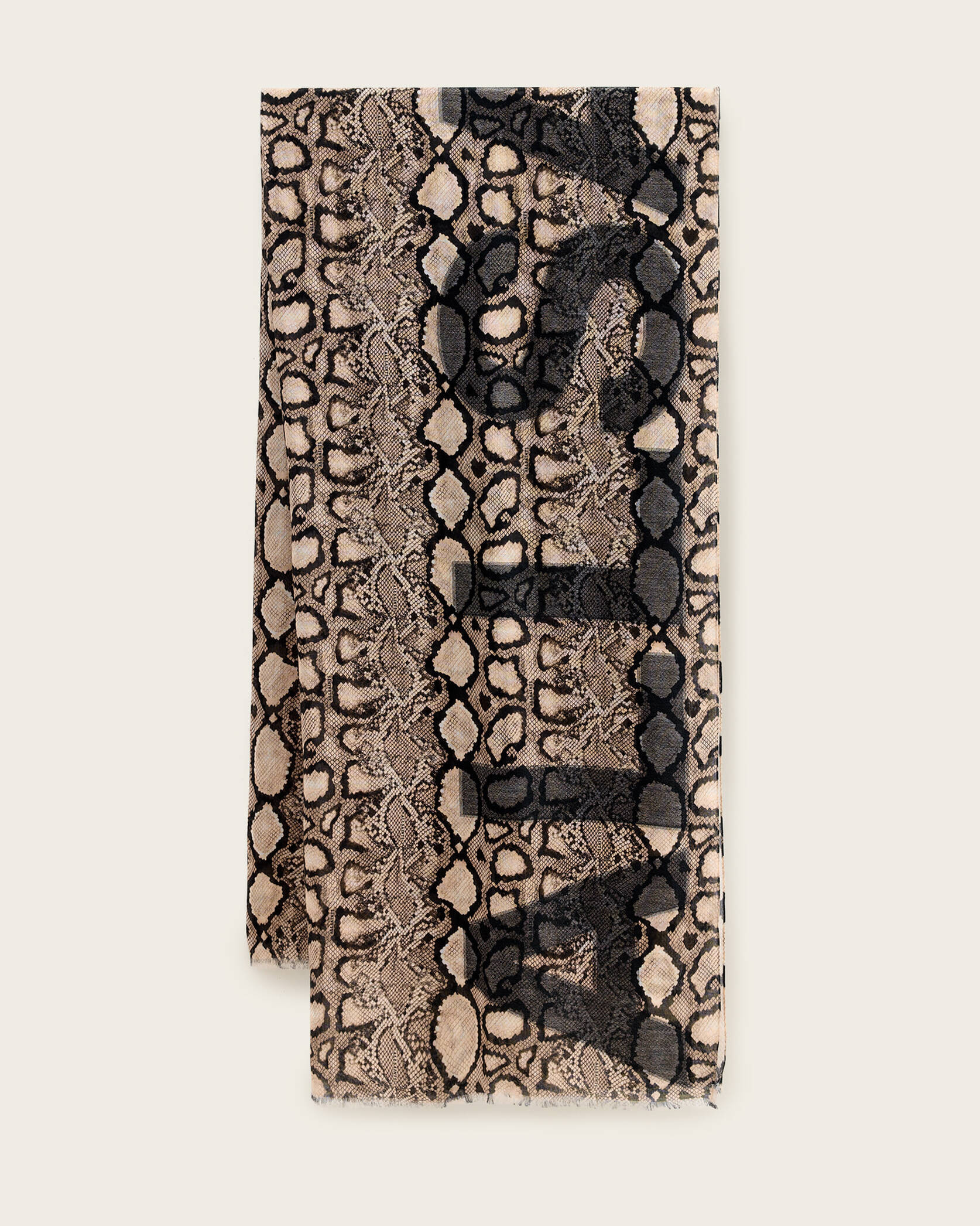 Flow Snake Print Logo Pareo Scarf | AllSaints UK