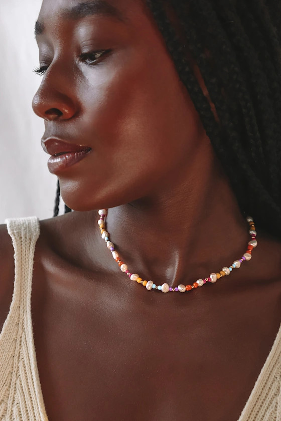 Tastemaker Multi Beaded Pearl Choker Necklace | Lulus (US)