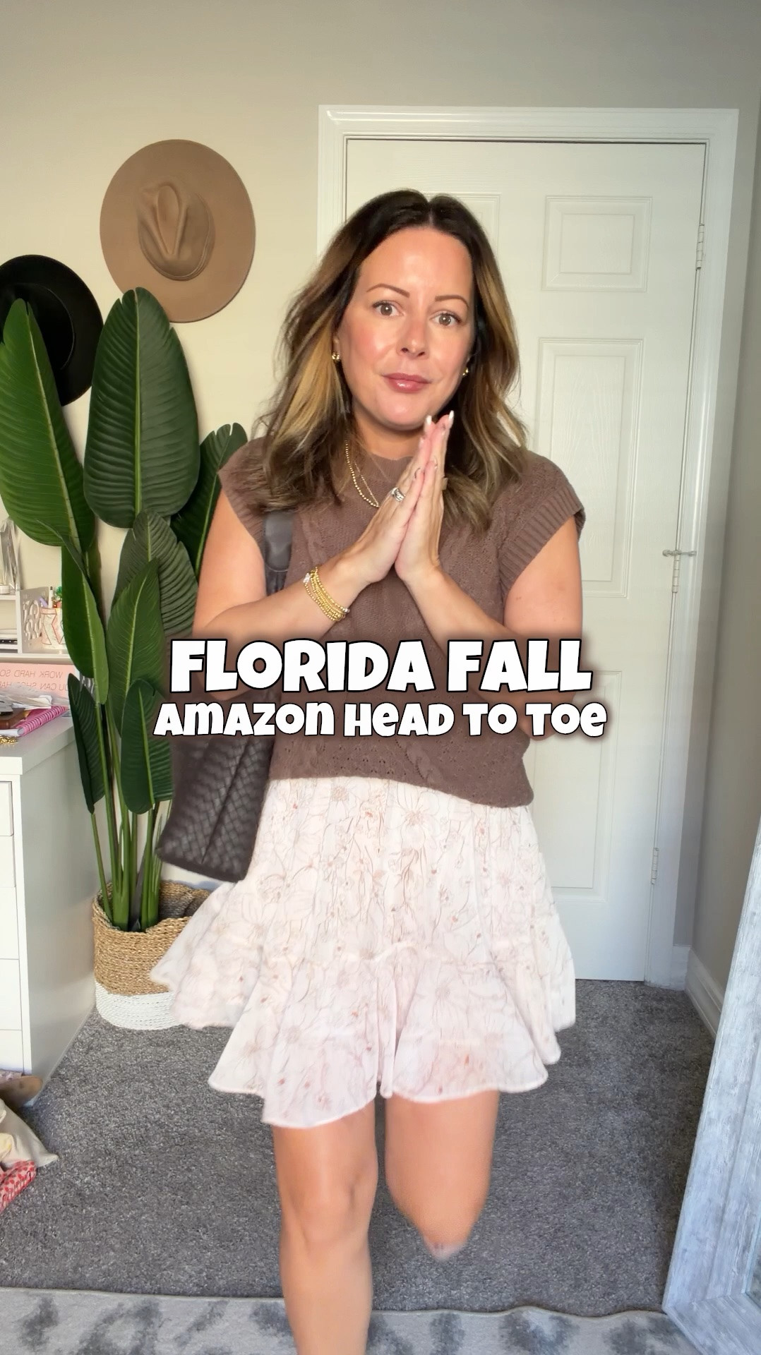 Breaking down my Florida fall outfit! 🤎🍂 A lightweight knit top, flowy floral mini skirt & oversized woven tote for an easy, casual chic look. Perfect for breakfast meetings, brunch dates & everyday fall style when it’s still 90° outside! Shop the full outfit here!

#LTKStyle #FloridaFallFashion #FallOutfitIdeas #WarmWeatherFallOutfits #CasualChic #BrunchOutfit #EverydayStyle
