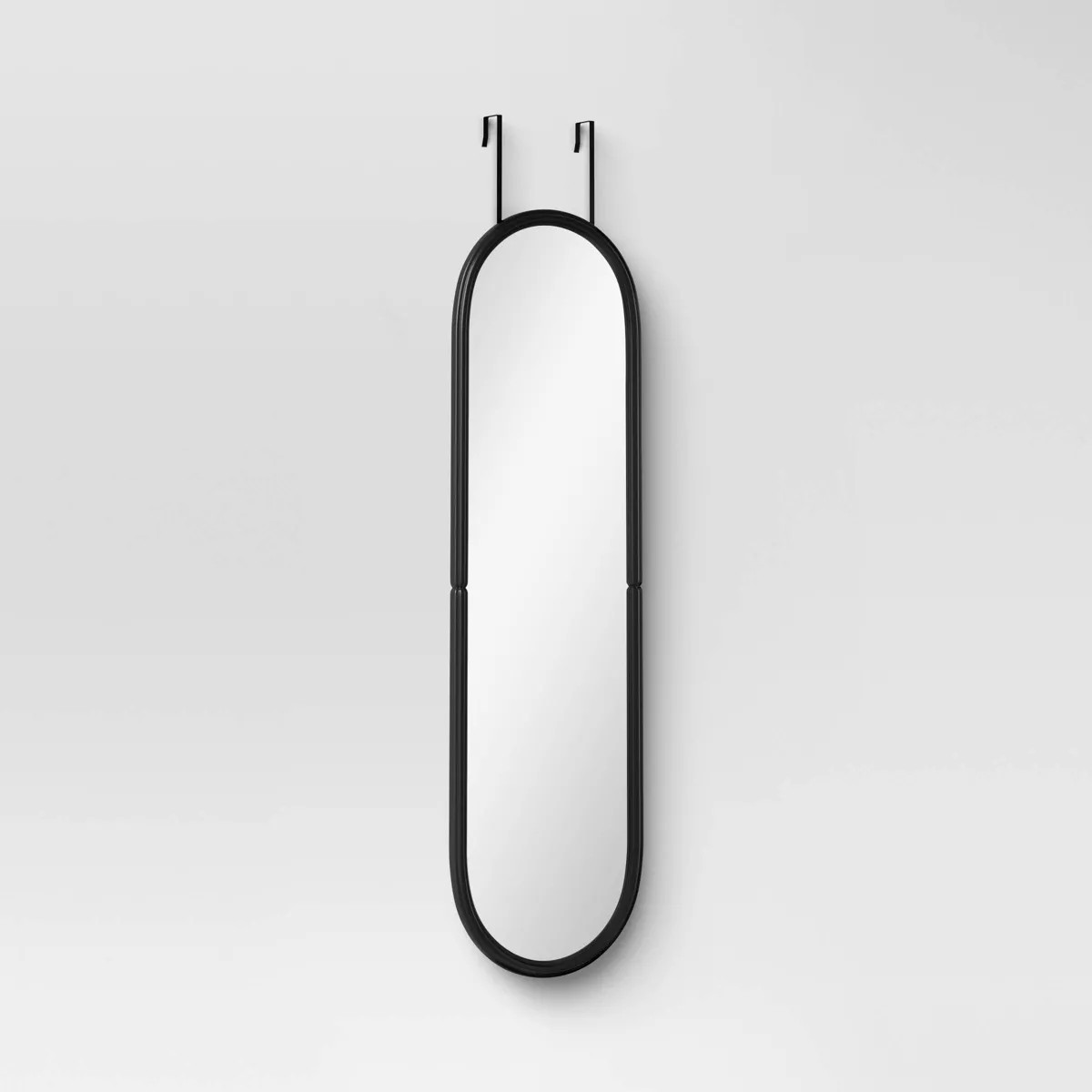 Pill Shaped Over The Door Mirror Black - Room Essentials™ | Target