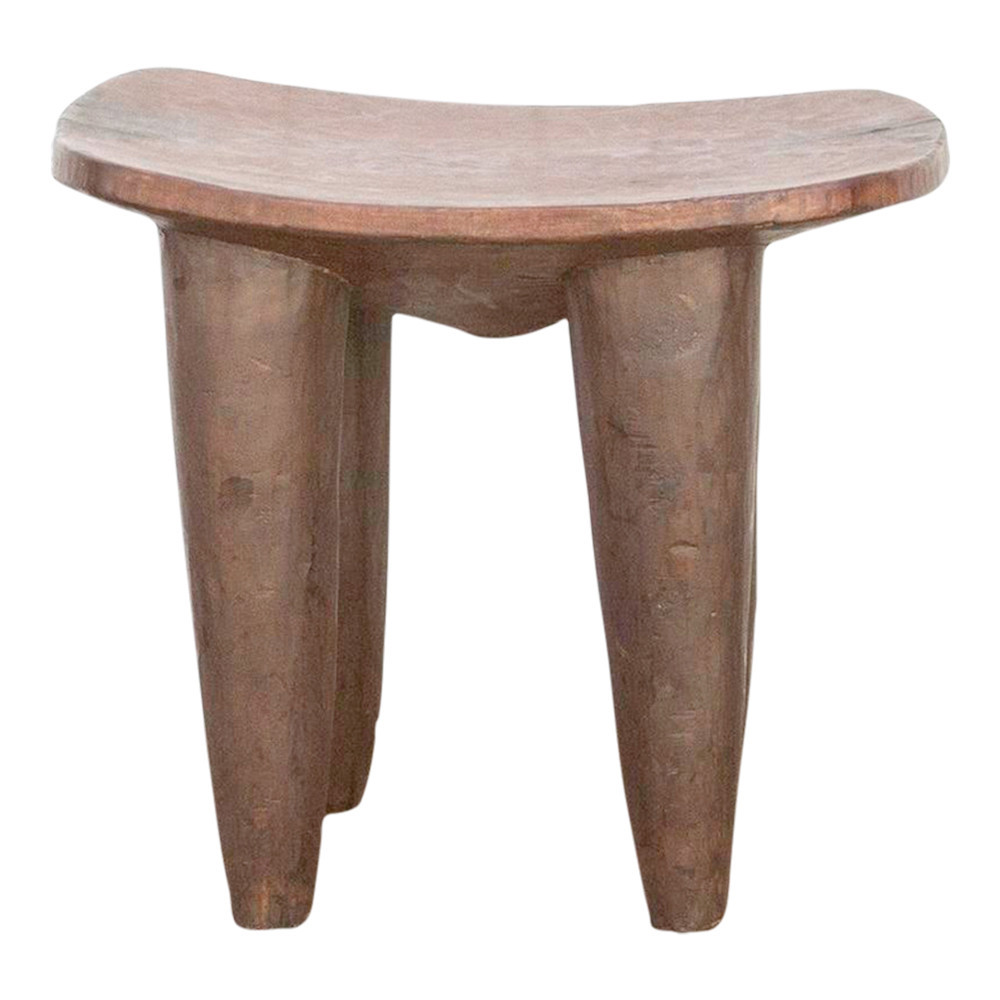 Hand-carved Rustic Senufo Side Table - de-cor - Brown | End Table, Occasional Table, Small Table | One Kings Lane