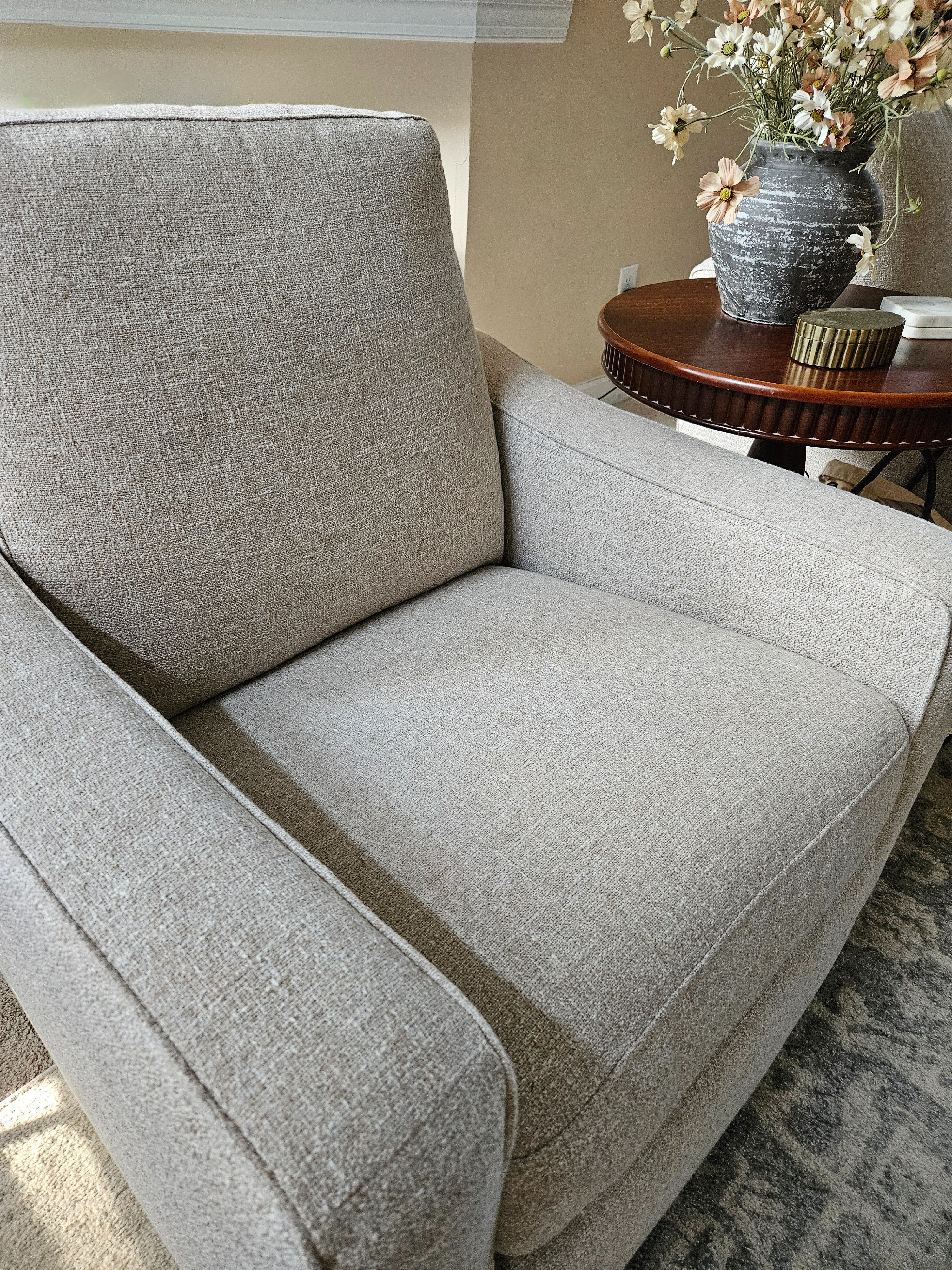 This recliner is extremely popular and selling fast! I am in love with how perfect this chair is. I purchased two and they have been a beautiful addition to my home. 

The Better Homes & Garden Allen Recliner from Walmart combines timeless design, plush comfort, and that high-end look for less. Whether you’re creating a cozy reading corner or upgrading your living room, this is the piece everyone’s adding to cart. 
Tap to shop before it sells out again!

(I purchased the wheat-linen color. It has more of a grey undertone, but beautiful with any neutral decor.)

#WalmartFinds #BetterHomesAndGardens #HomeDecor #ReclinerChair #AffordableHomeStyle 

 #LTKHome #LTKStyleTip