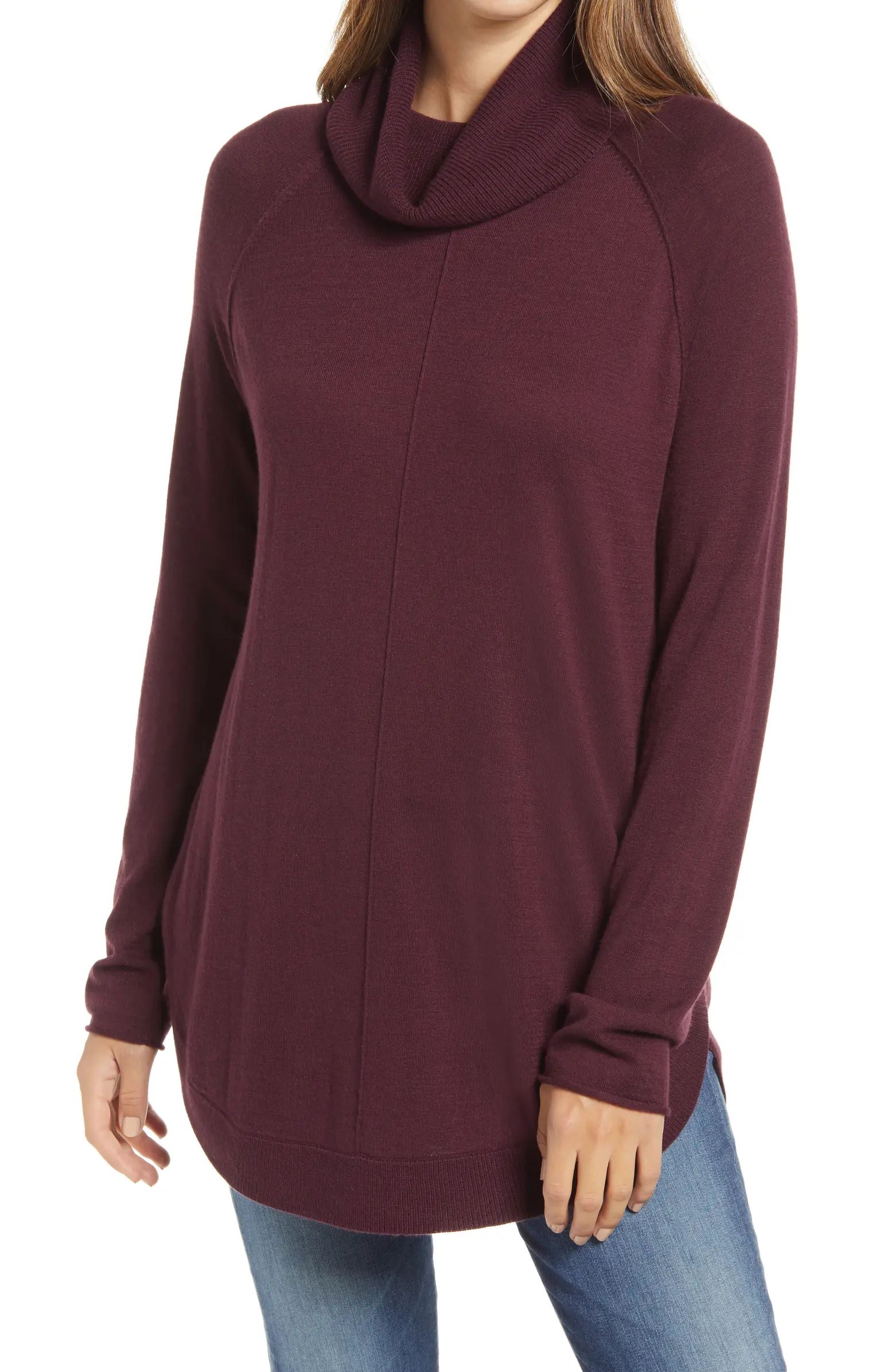 Turtleneck Tunic Sweater | Nordstrom