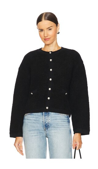 Rag & Bone Kaia Boucle Cardigan in Black. | Revolve Clothing (Global)