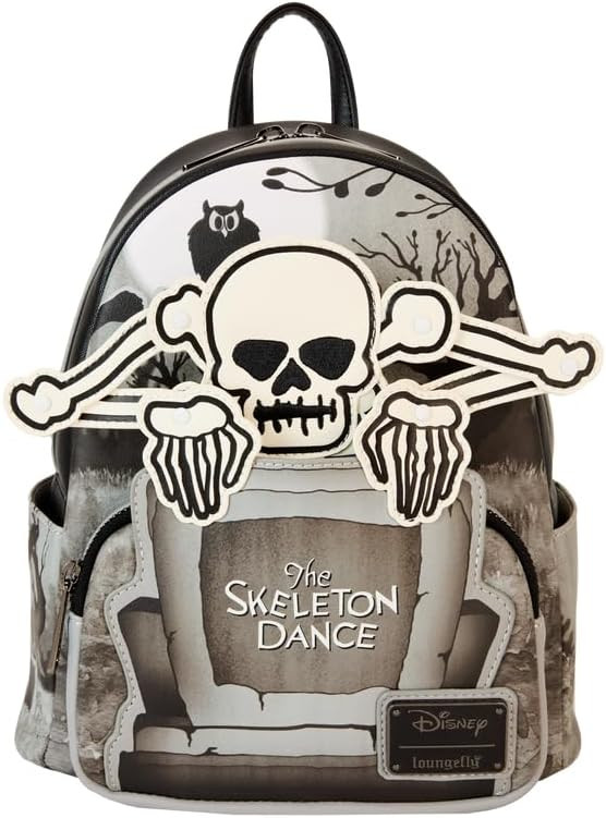 Loungefly Disney Skeleton Dance Womens Double Strap Shoulder Bag Purse | Amazon (US)