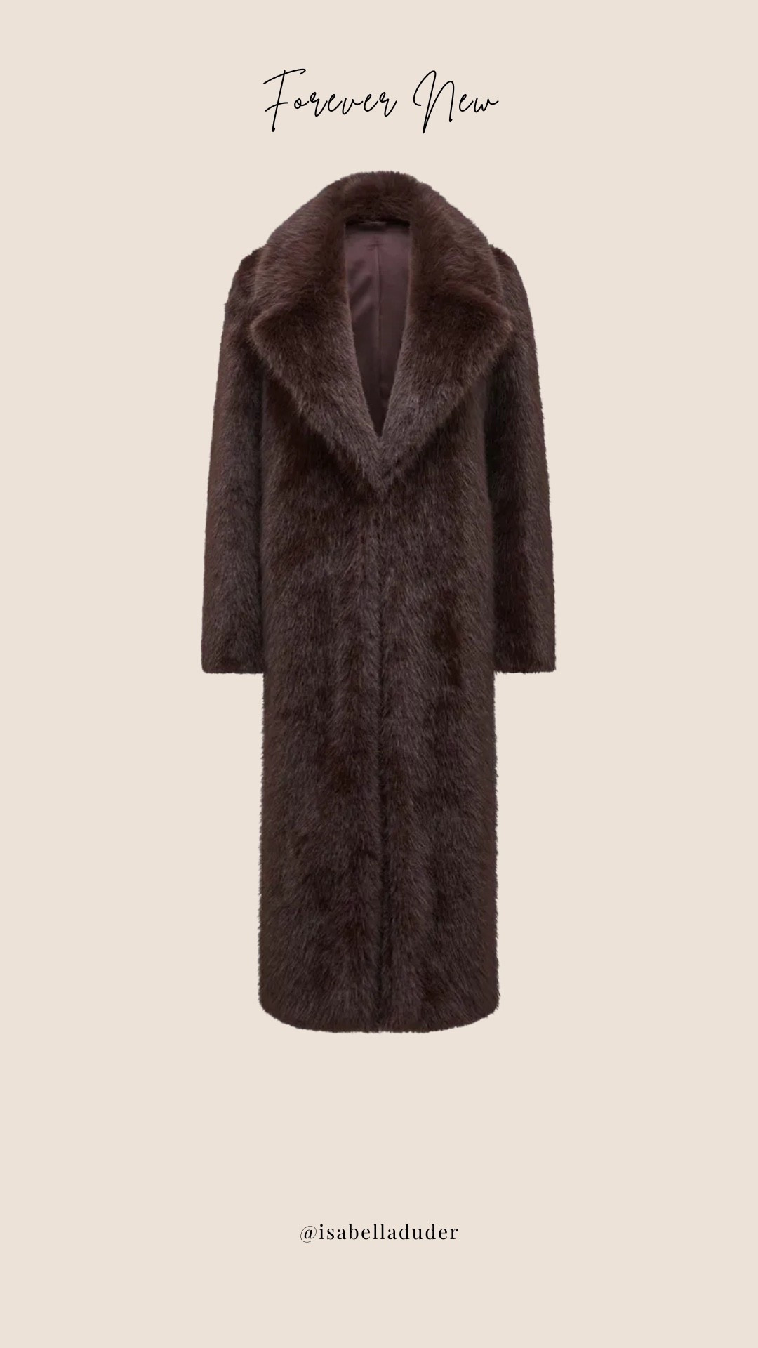 The most stunning chocolate brown long faux fur coat - perfect for winter & ski trips. I have the cropped version from last year and the quality is incredible. Highly recommend!

#LTKuk #LTKstyletip #LTKwinter